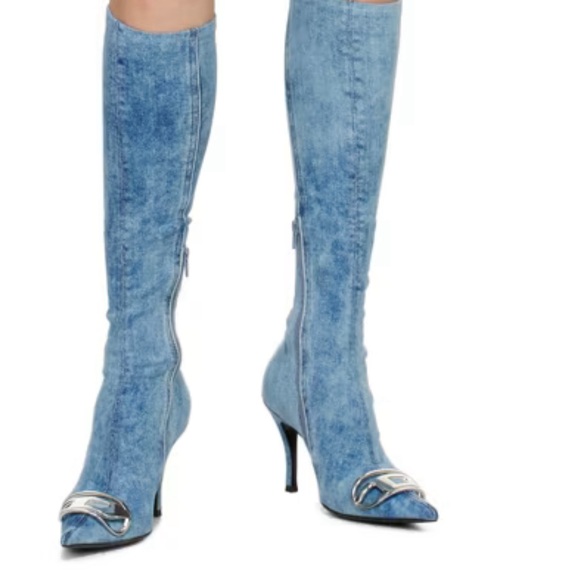 Diesel D-Venus denim tall boots - Picture 7 of 7